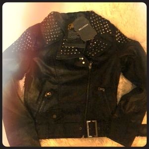 Faux leather jacket